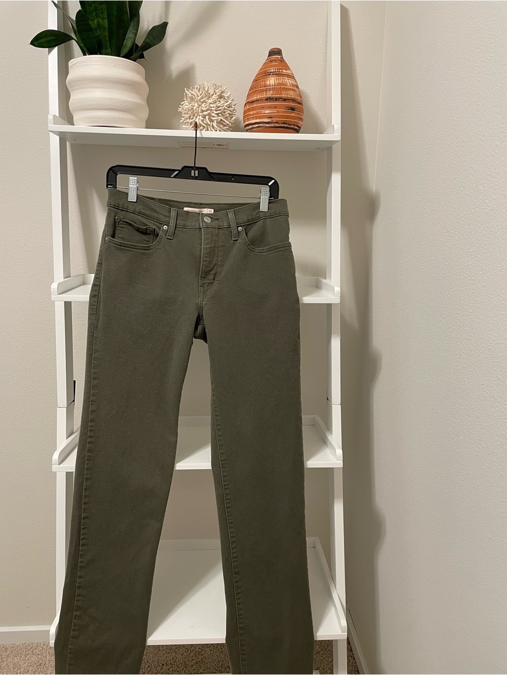 Levi's Olive Straight Leg Jeans